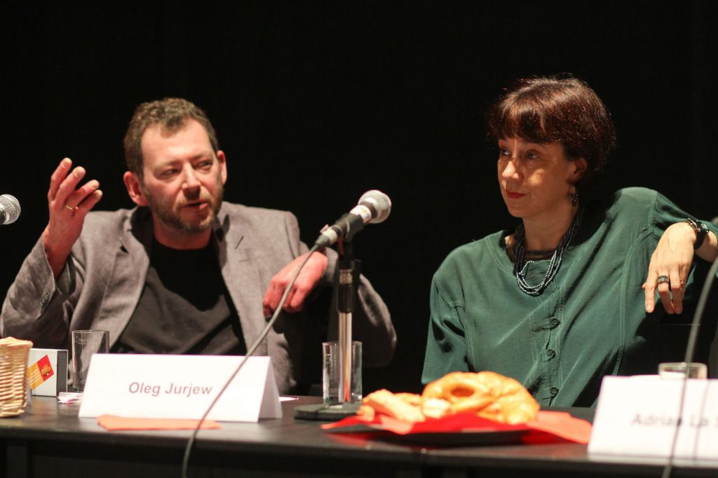 Oleg Jurjew, Olga Martynova auf dem Podium