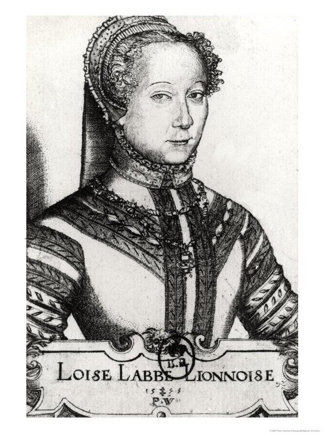 Kupferstich einer Frau mit hochgeschlossener Kleidung des 16. Jahrhunderts und Kopfbedeckung